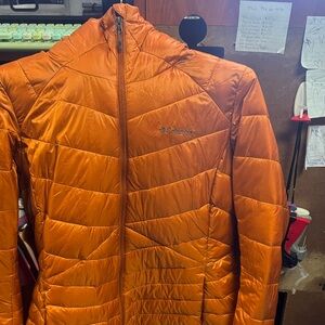Columbia Women's Vibrant Orange Puffer Jacket
